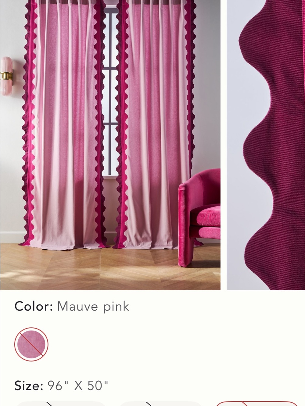 Maeve from Anthropologie Scalloped Curtain Panels